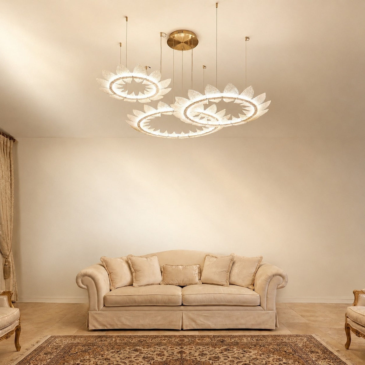 Pelvin Modern Chandelier Large Foyer 39"