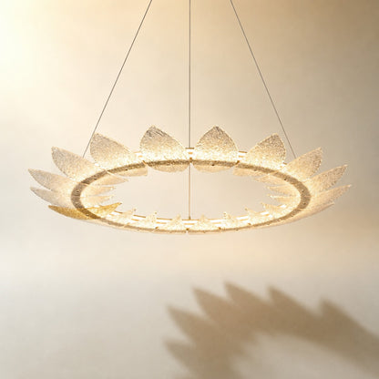 Pelvin Modern Glass Ring Chandelier