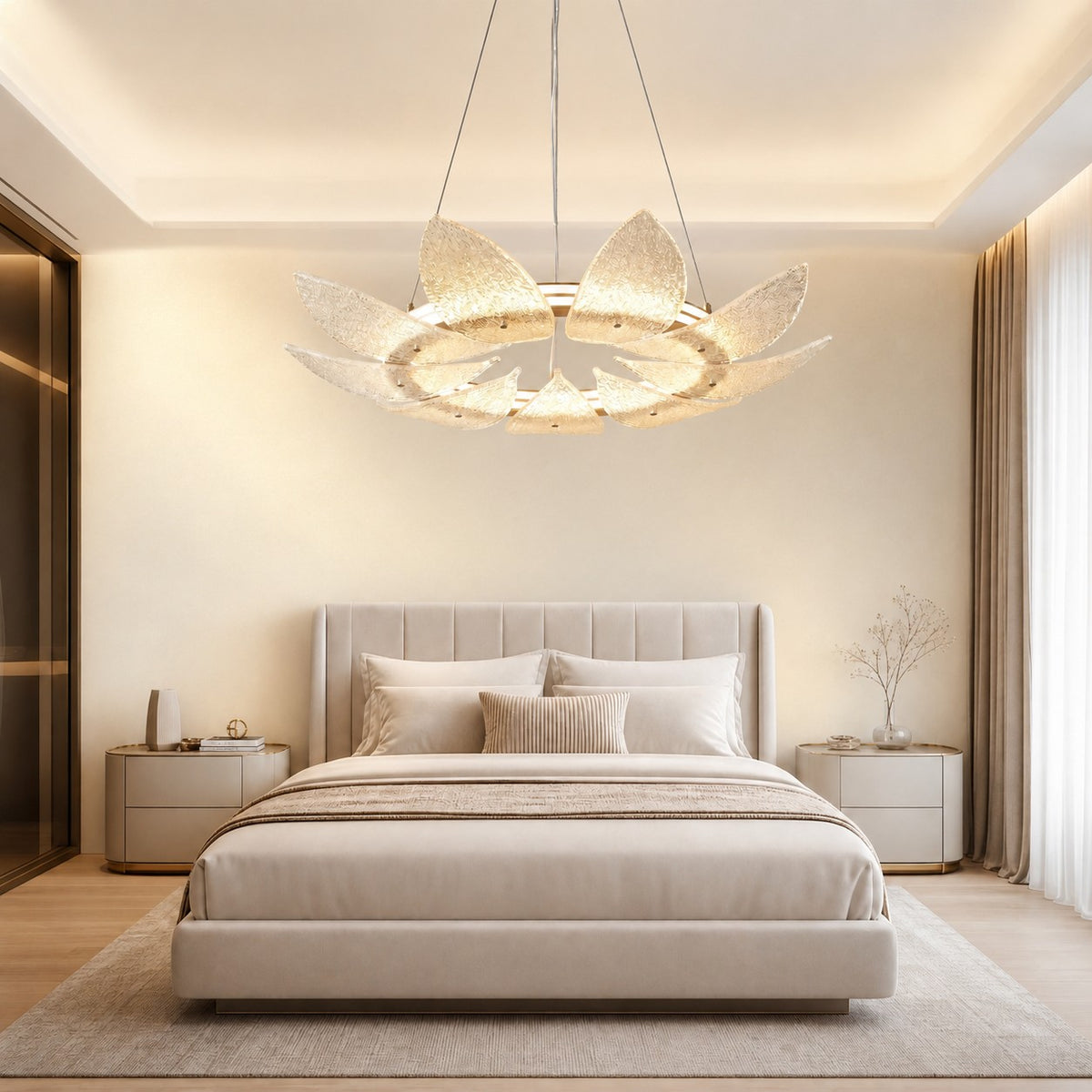 Pelvin Modern Glass Ring Chandelier