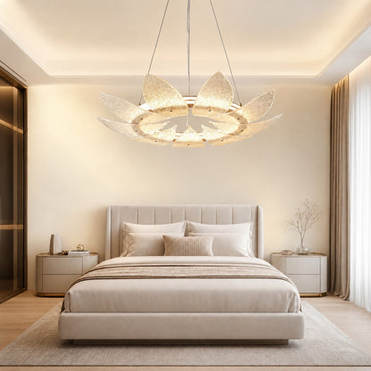 Pelvin Modern Glass Ring Chandelier