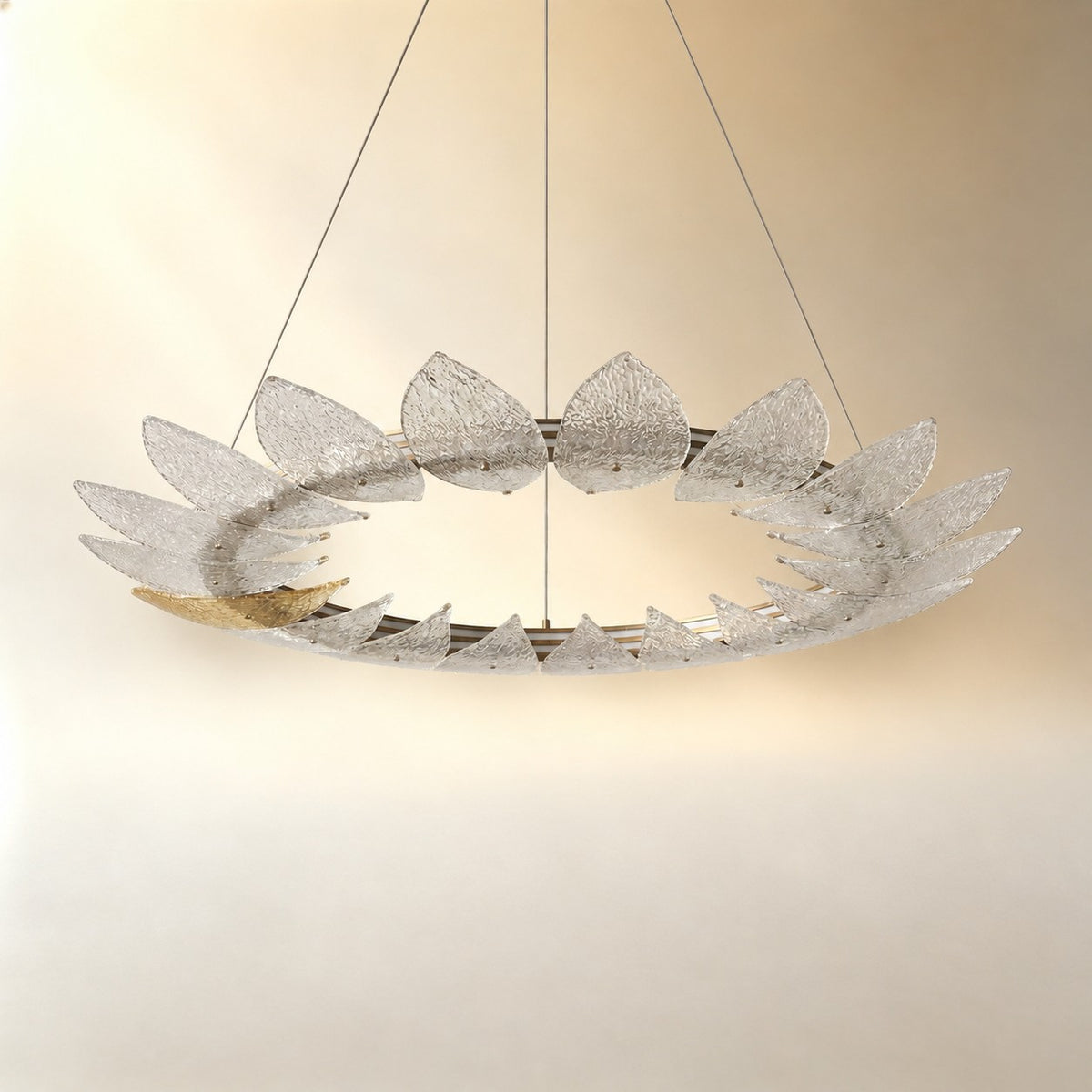 Pelvin Modern Glass Ring Chandelier