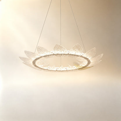 Pelvin Modern Glass Ring Chandelier