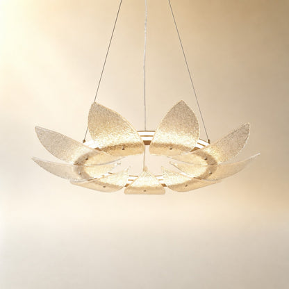 Pelvin Modern Glass Ring Chandelier