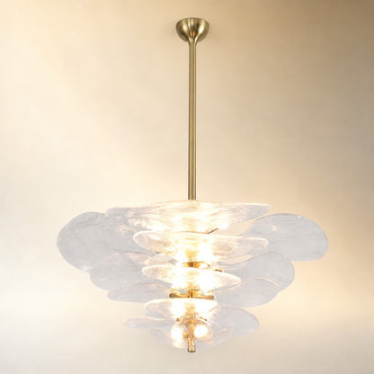 Petals Gold Murano Chandelier