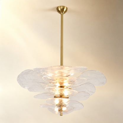 Petals Gold Murano Chandelier