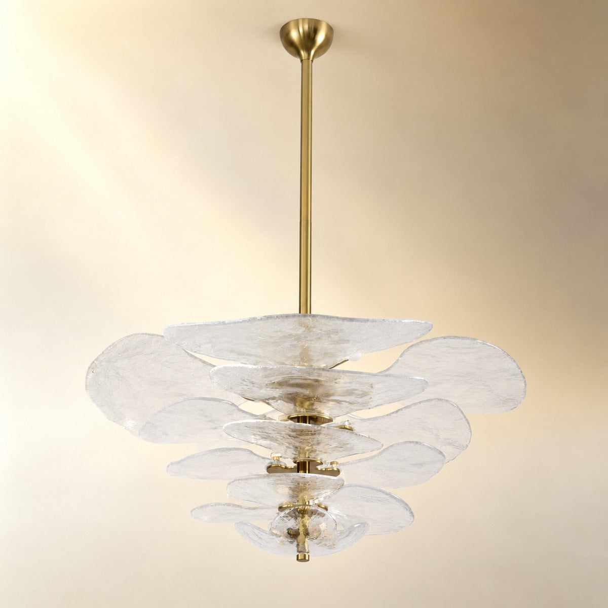 Petals Gold Murano Chandelier