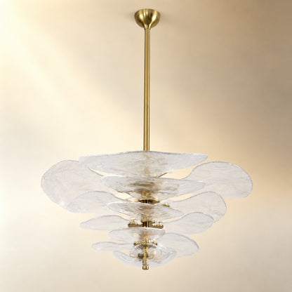 Petals Gold Murano Chandelier