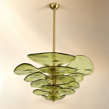Petals Gold Murano Chandelier