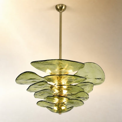 Petals Gold Murano Chandelier