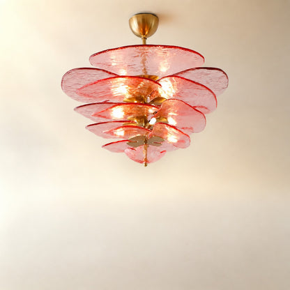 Petals Gold Murano Chandelier