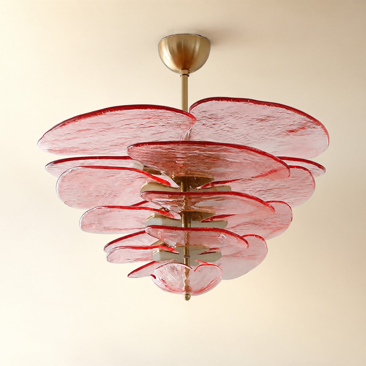 Petals Gold Murano Chandelier