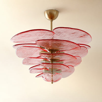 Petals Gold Murano Chandelier