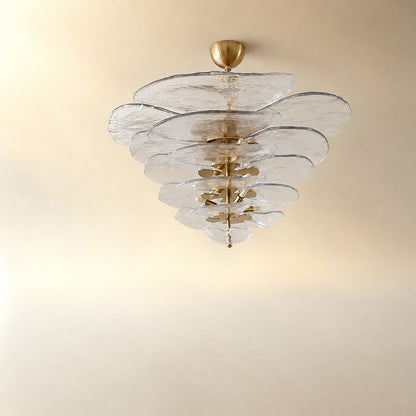 Petals Gold Murano Chandelier