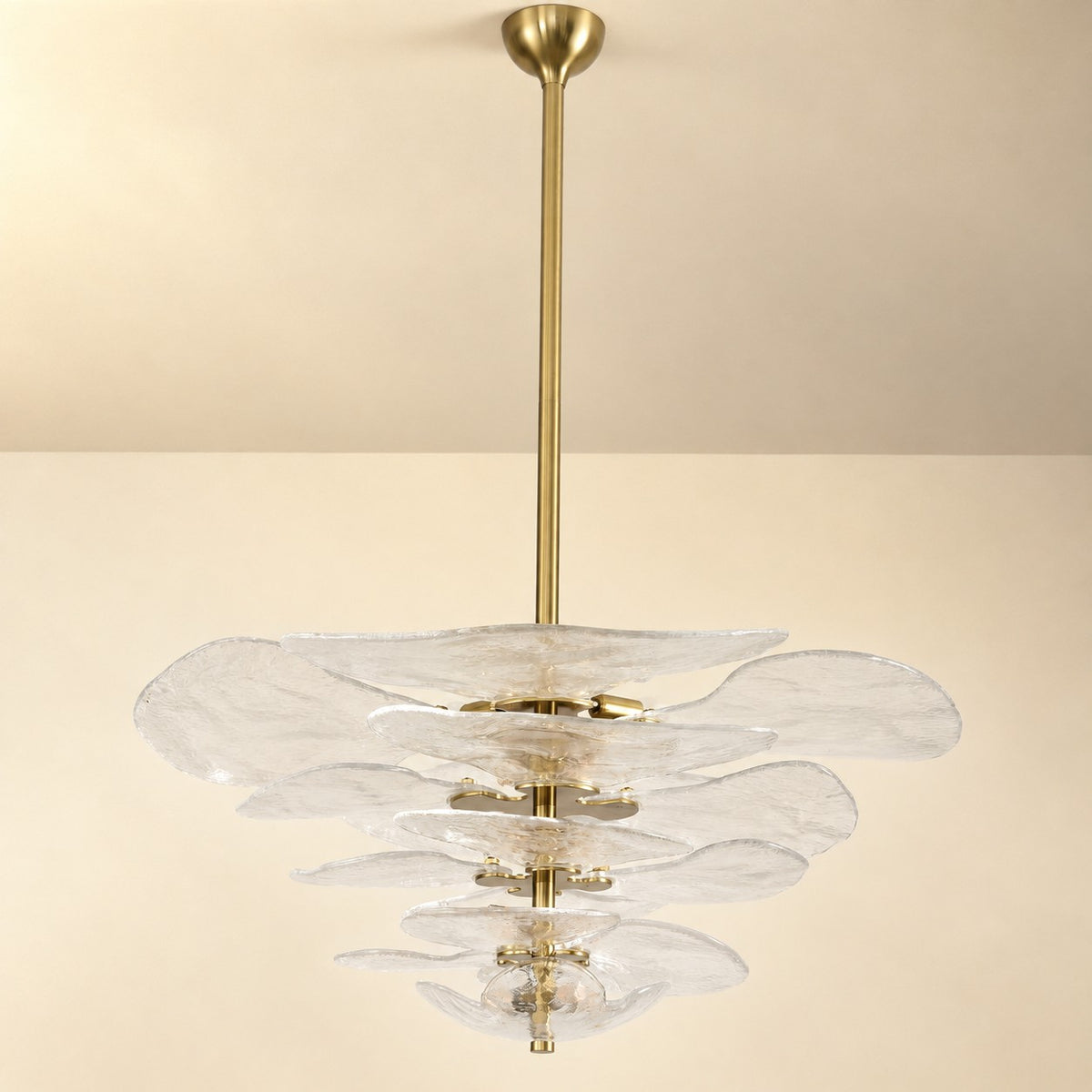 Petals Gold Murano Chandelier