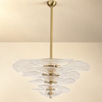 Petals Gold Murano Chandelier