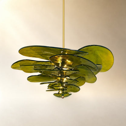 Petals Gold Murano Chandelier
