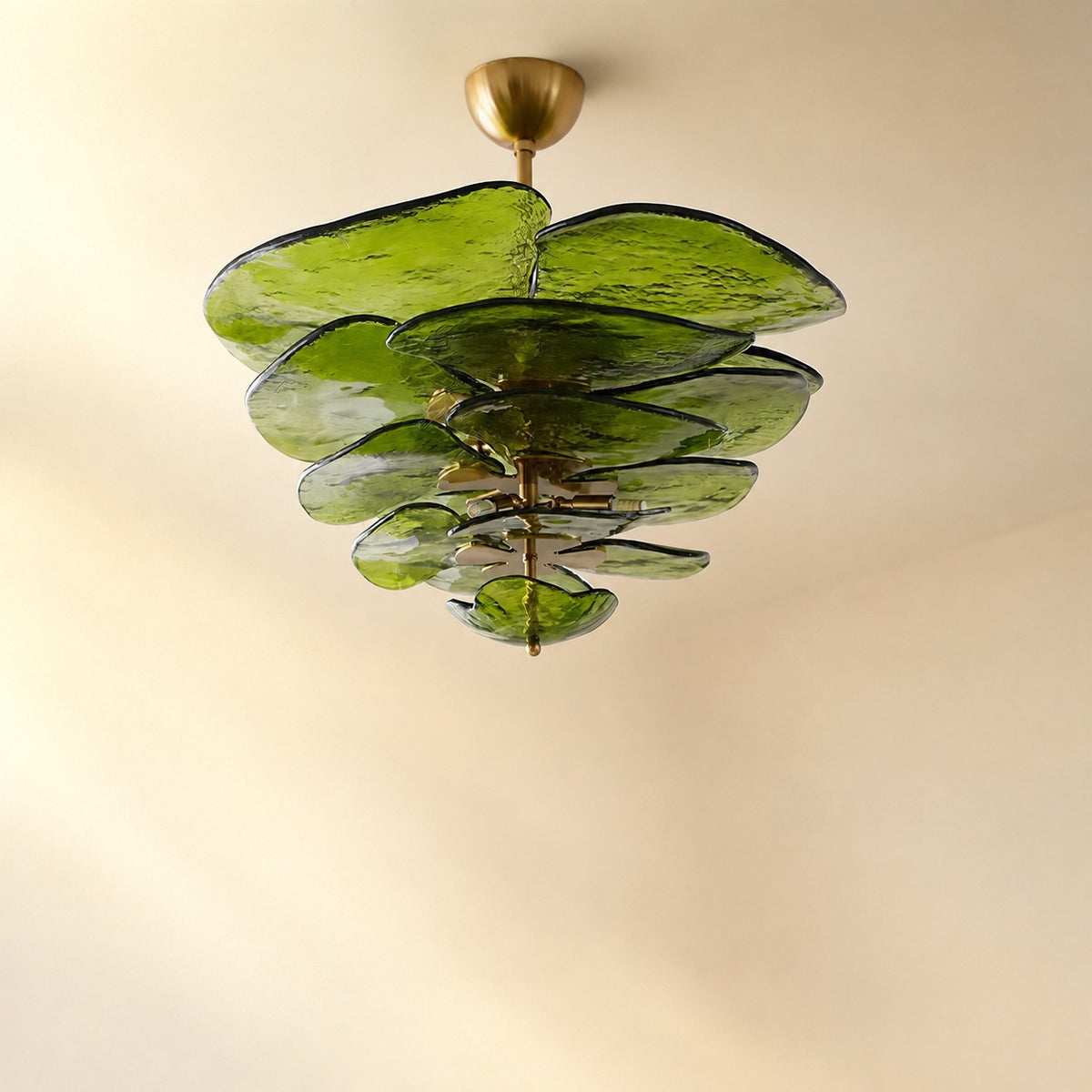 Petals Gold Murano Chandelier
