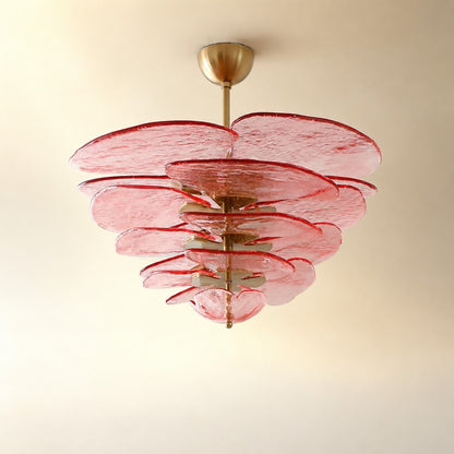 Petals Gold Murano Chandelier