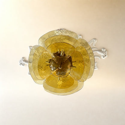 Petals Gold Murano Chandelier