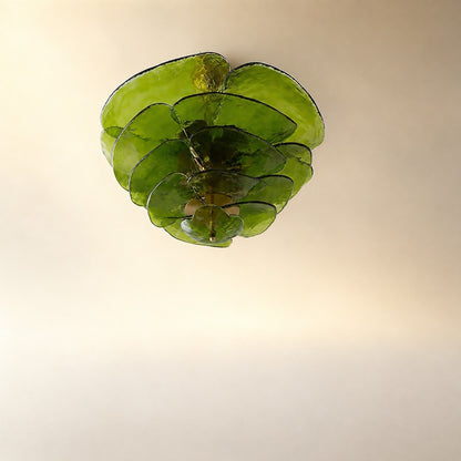 Petals Gold Murano Chandelier