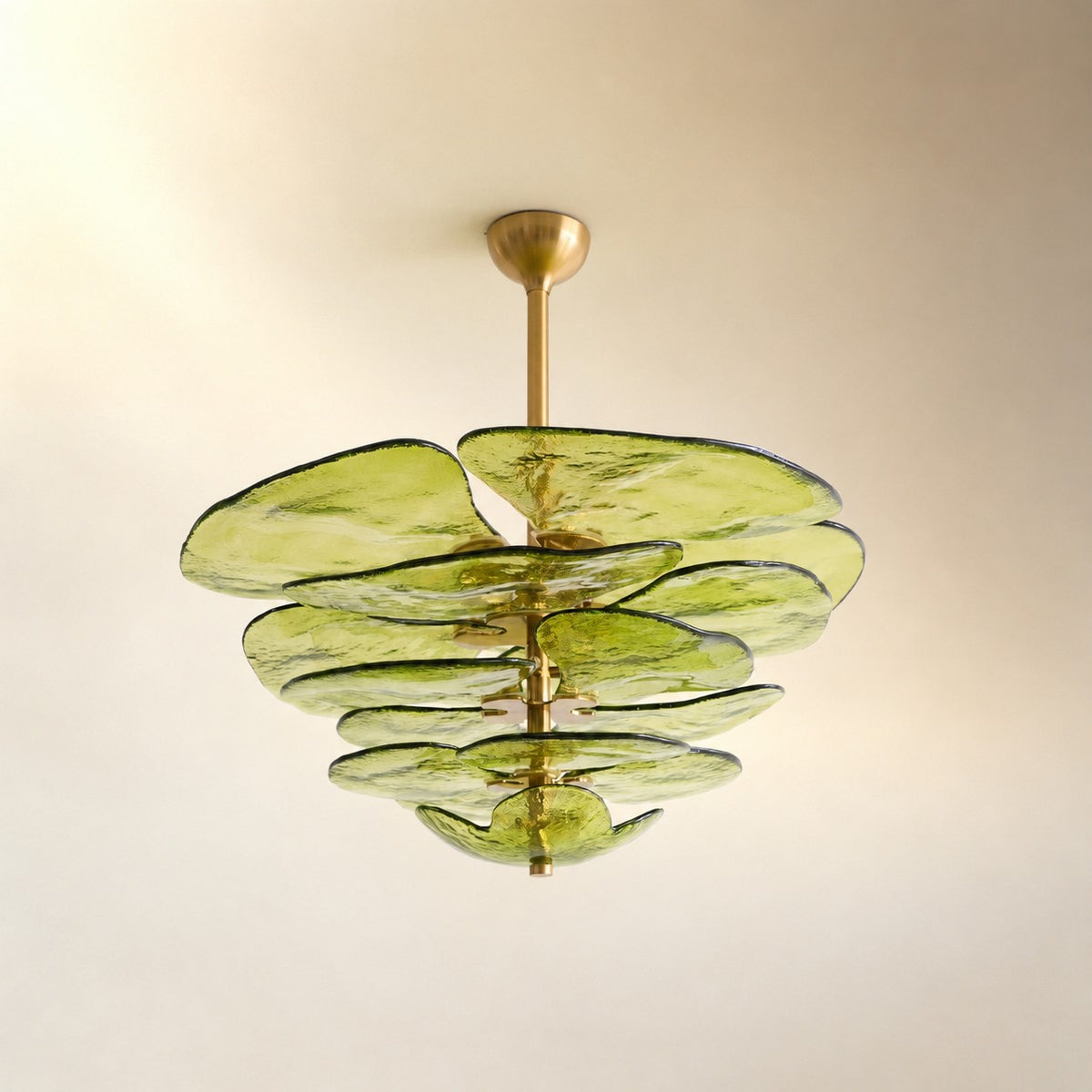Petals Gold Murano Chandelier