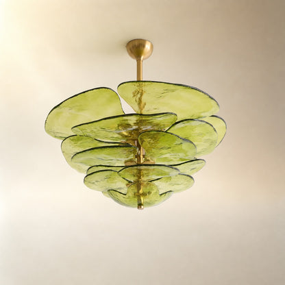 Petals Gold Murano Chandelier