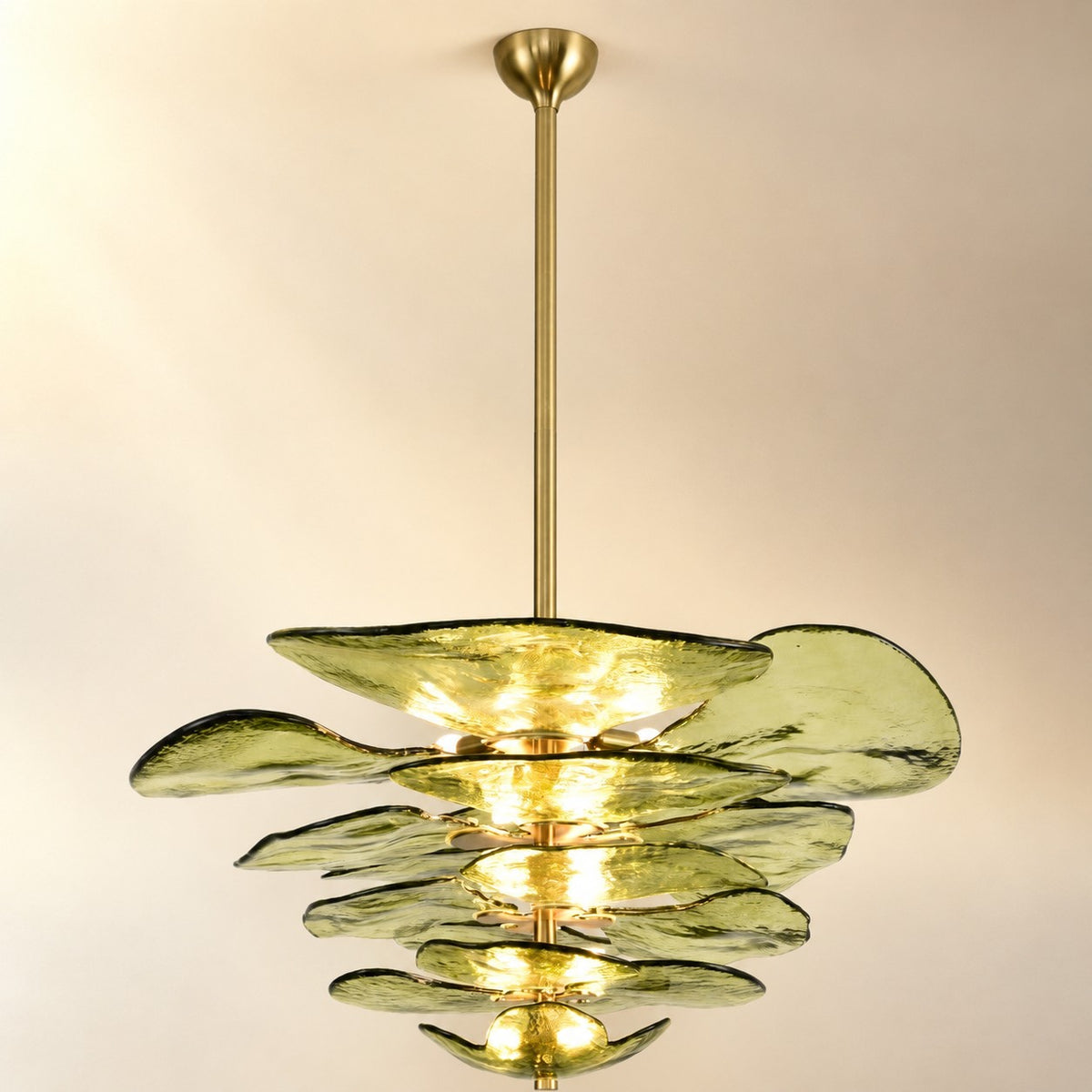 Petals Gold Murano Chandelier