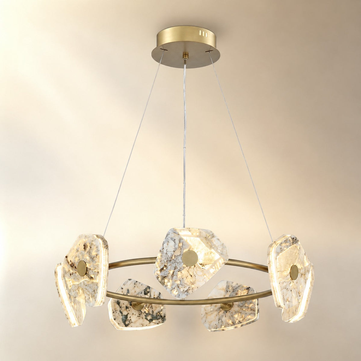 Petra Modern Natrual Stone Pendant Light