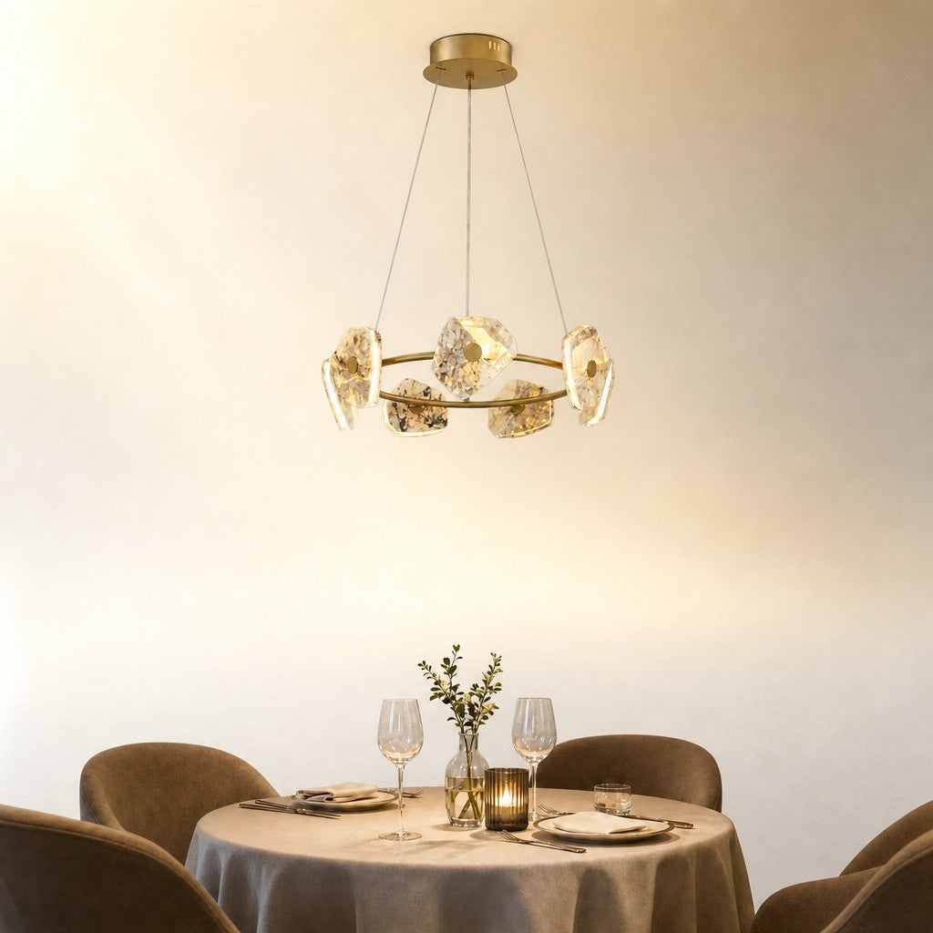 Petra Modern Natrual Stone Pendant Light