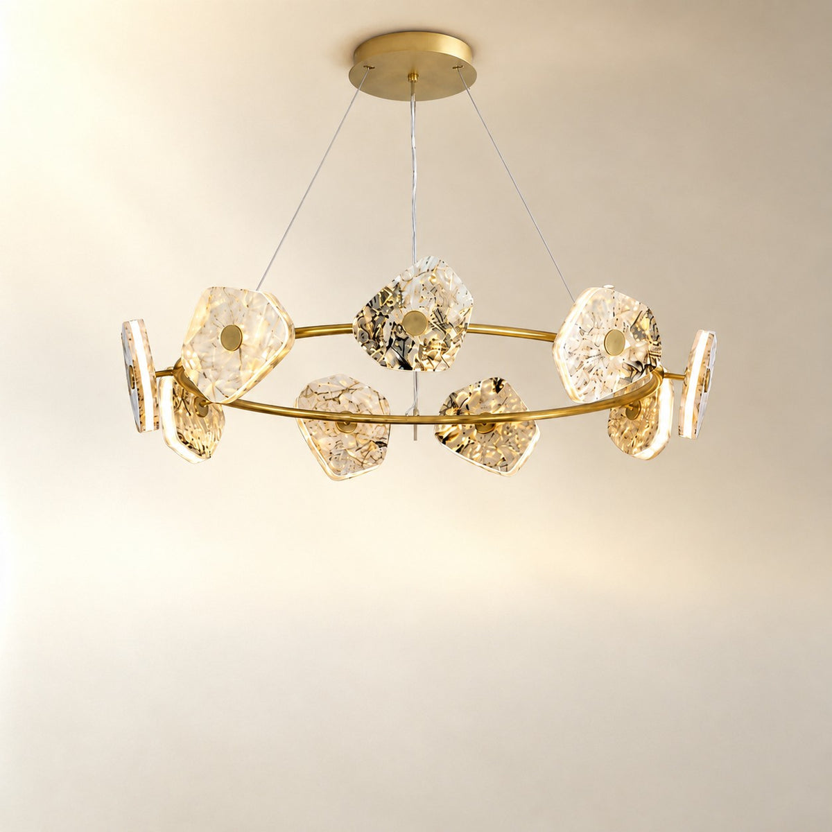 Petra Modern Natrual Stone Pendant Light