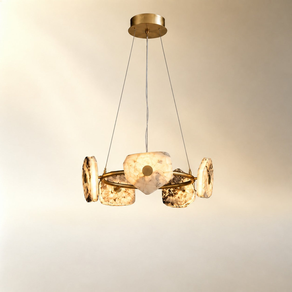 Petra Modern Natrual Stone Pendant Light
