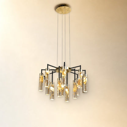 Phoenix Tree Modern Sculptural Ring Chandelier