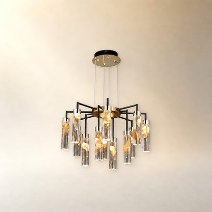 Phoenix Tree Modern Sculptural Ring Chandelier