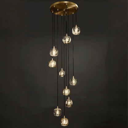 Post-modern Extra-long Pendant Light Fixtures for Staircase/High-ceiling Space/Foyer