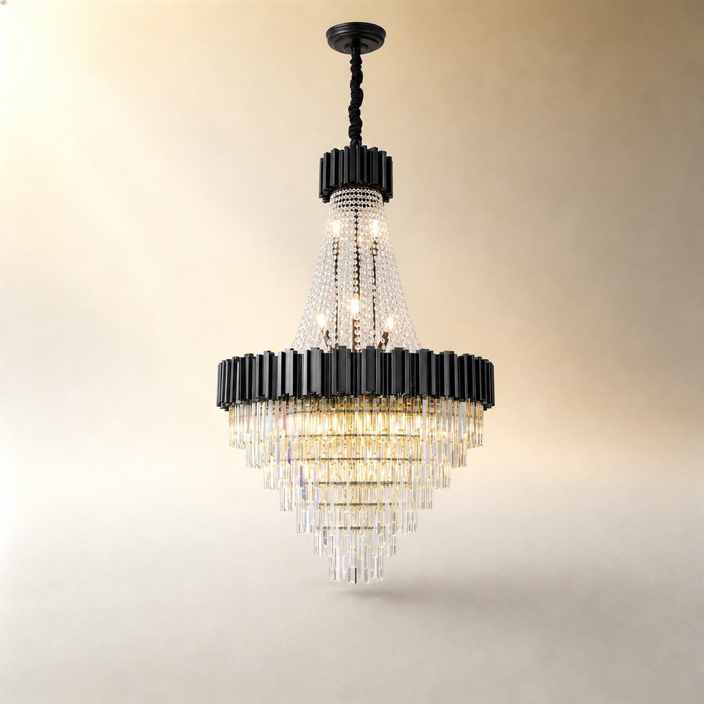 Preston Contemporary Crystal Round Chandelier