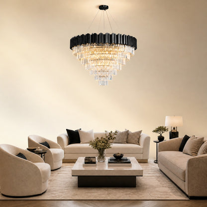 Preston Crystal Round Chandelier 39.4"D