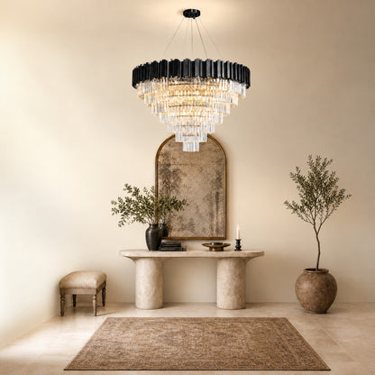 Preston Crystal Round Chandelier 39.4"D
