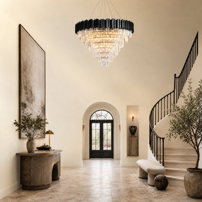 Preston Crystal Round Chandelier 39.4"D