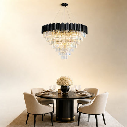 Preston Crystal Round Chandelier 39.4"D