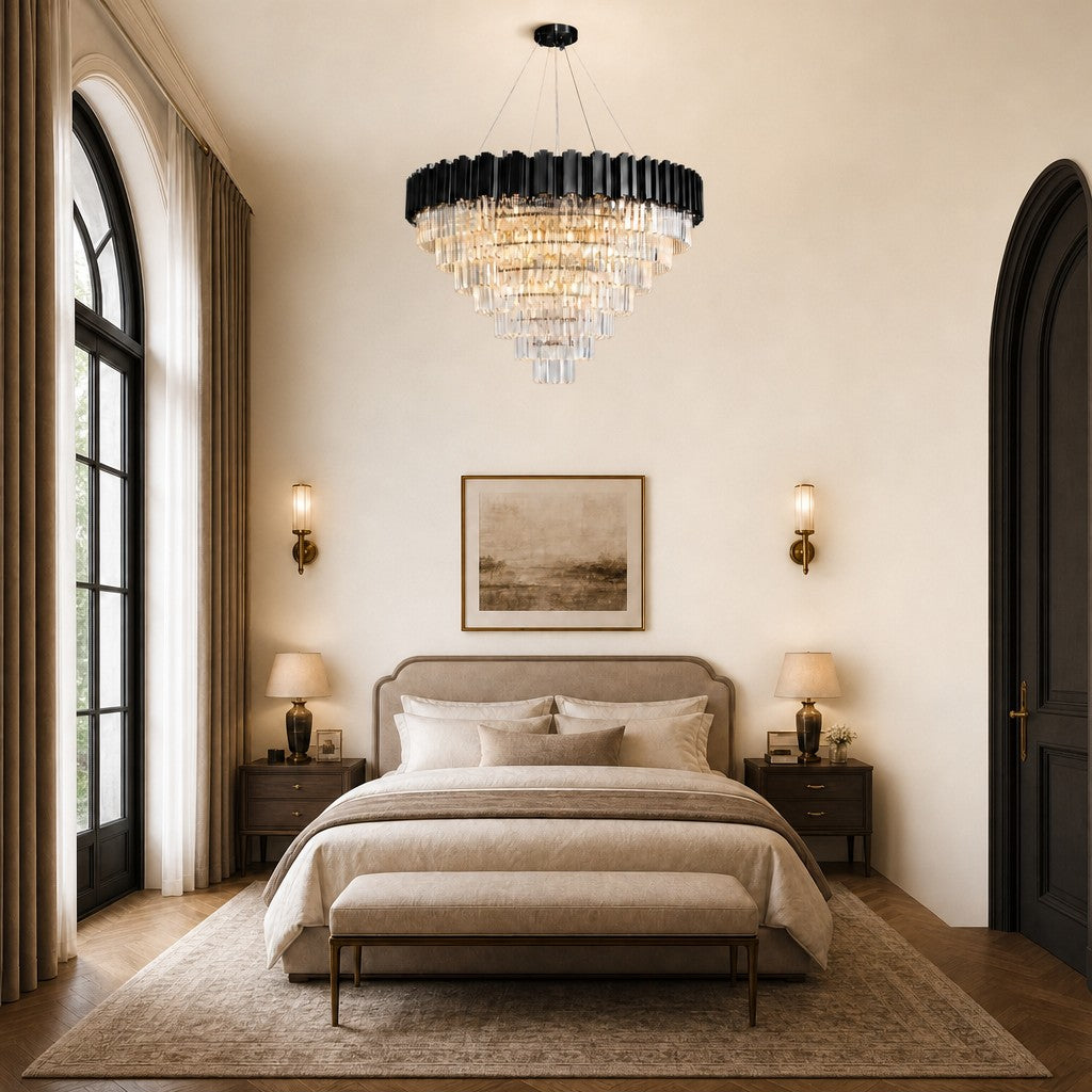 Preston Crystal Round Chandelier 39.4"D