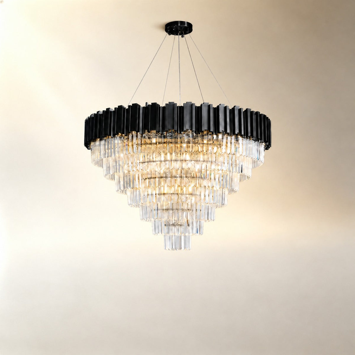 Preston Crystal Round Chandelier 39.4"D