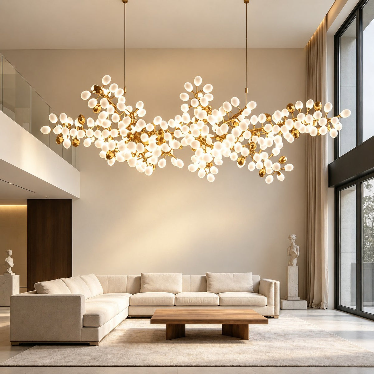 Pretty Grape Linear Chandelier