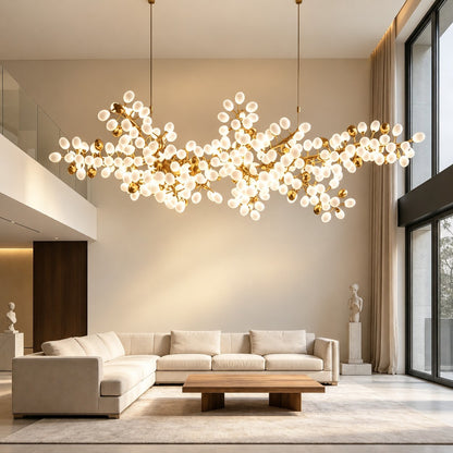 Pretty Grape Linear Chandelier