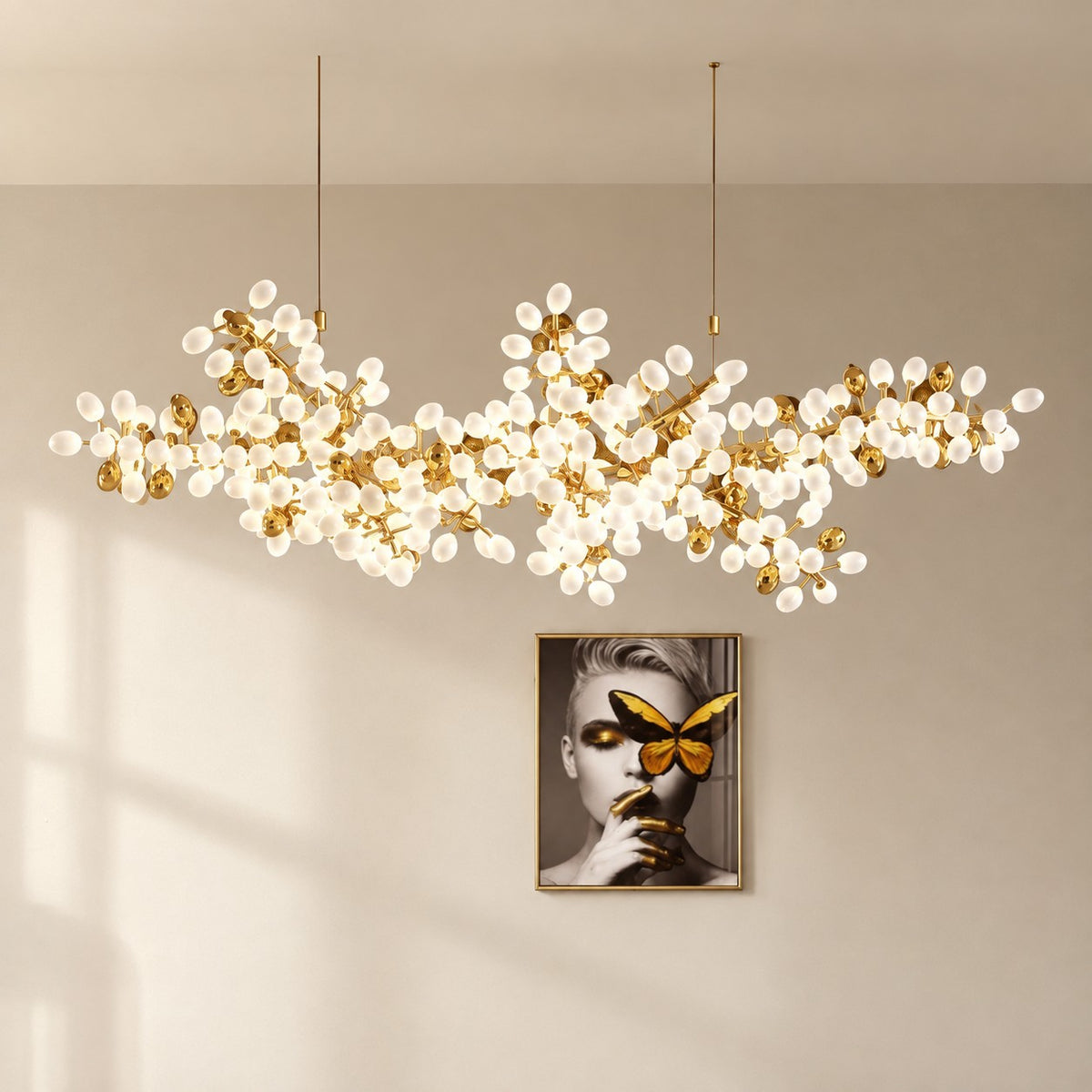 Pretty Grape Linear Chandelier