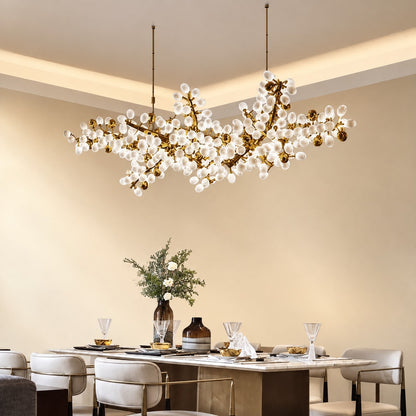 Pretty Grape Linear Chandelier