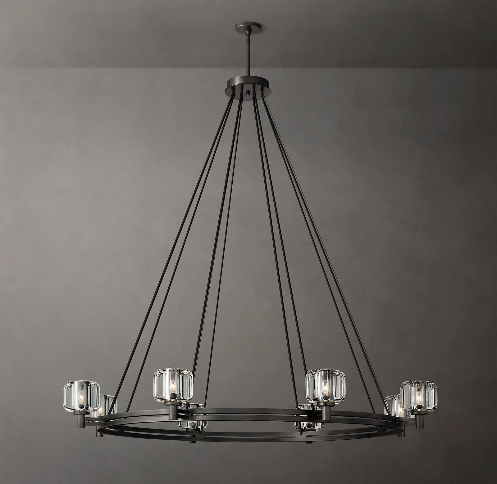 Demaret  Round Chandelier 60" for Living Room, Bedroom, Dining Table
