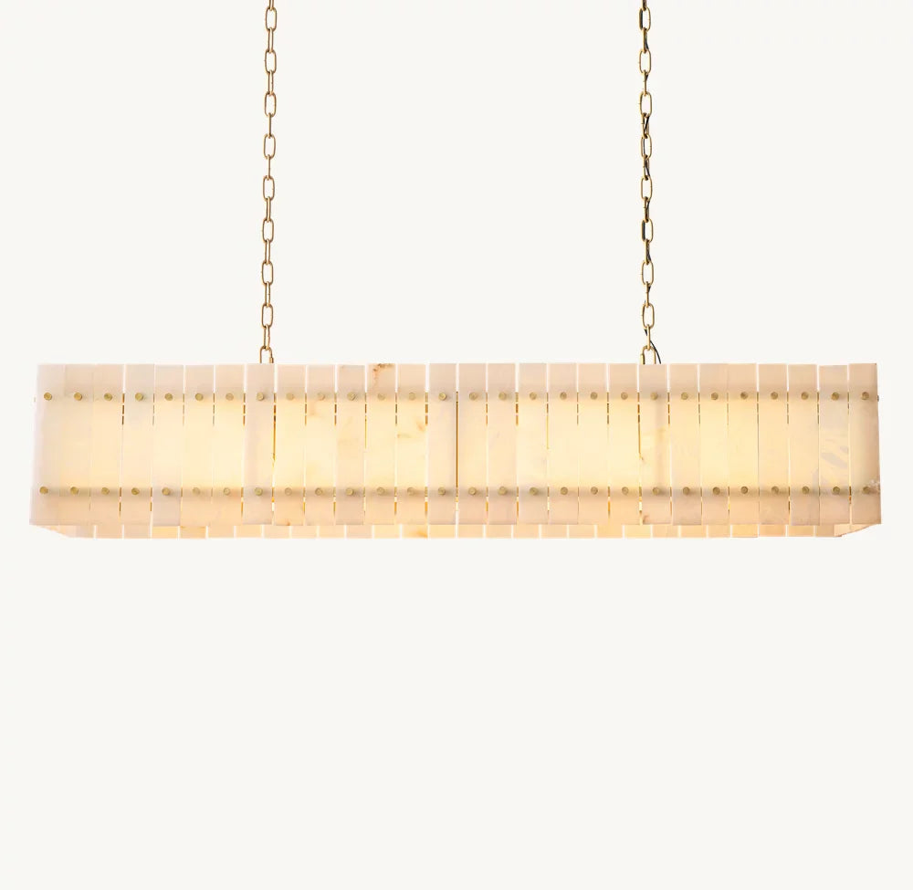 Marcus Alabaster Linear Chandelier