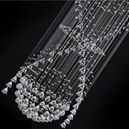 Classic Streamlined Clear Crystal Chandelier