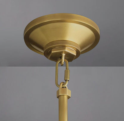 Queena Modern Machinist Glass Cylinder Pendant Light