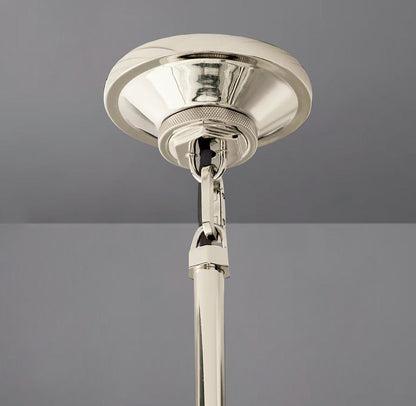 Queena Modern Machinist Glass Cylinder Pendant Light